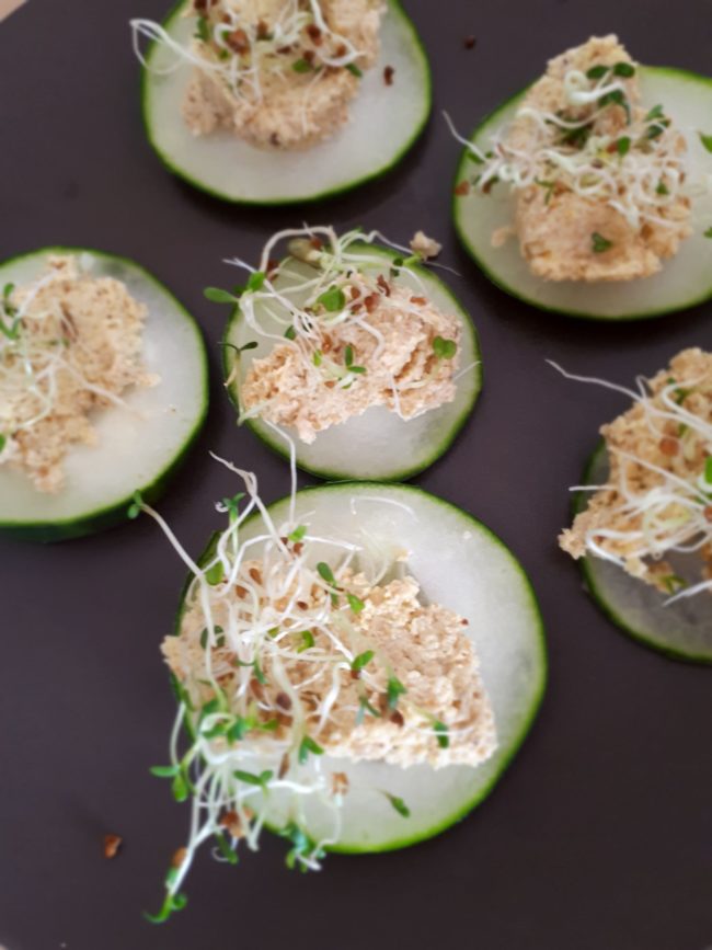 aperitif de houmous germe