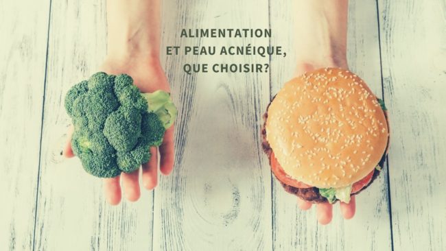 alimentation et peau acneique