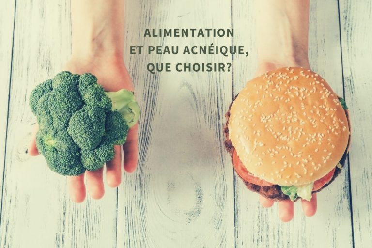 alimentation et peau acneique