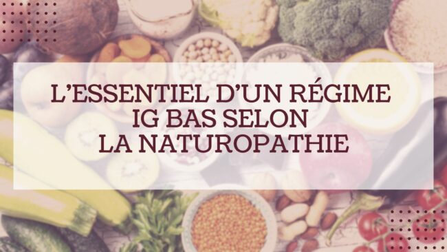 regime IG bas aliments indice glycemique bas
